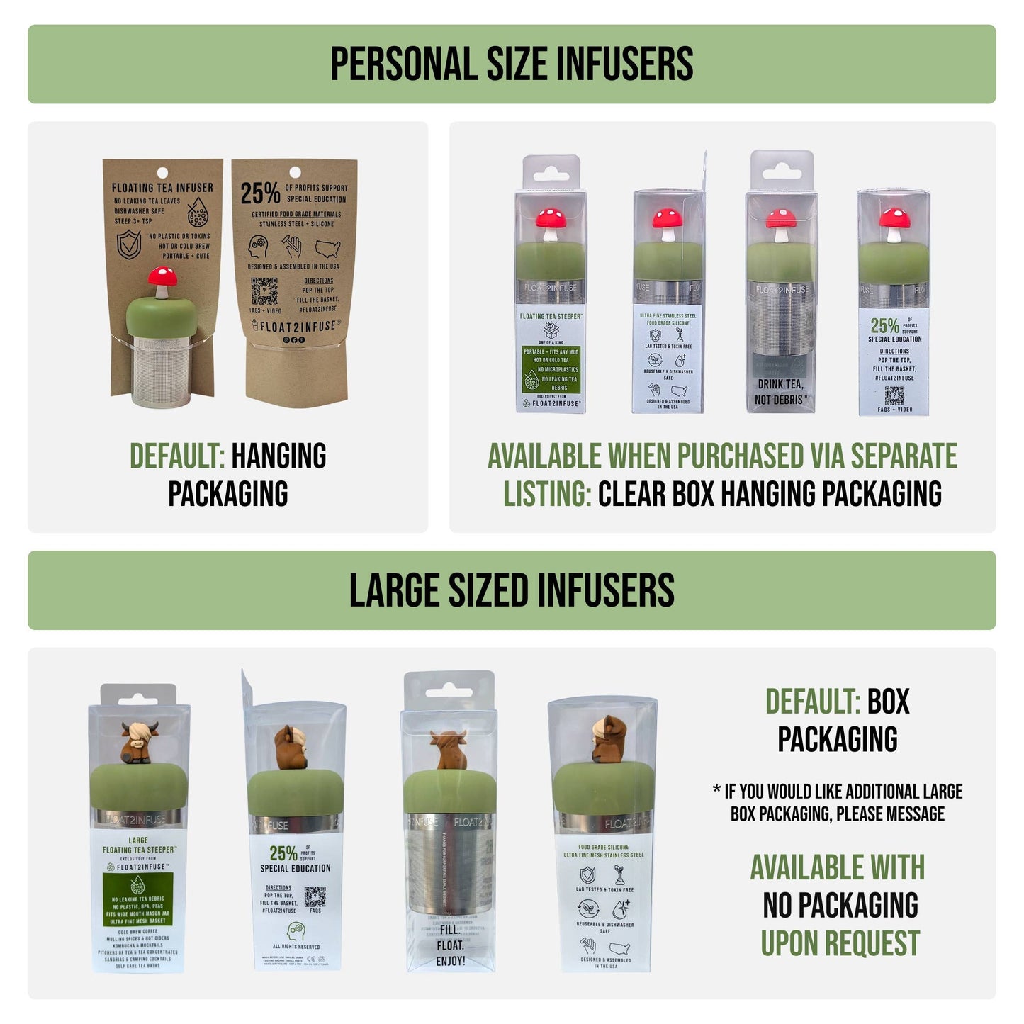 Book(ed) Weekend | Floating Tea Infuser | Green Base