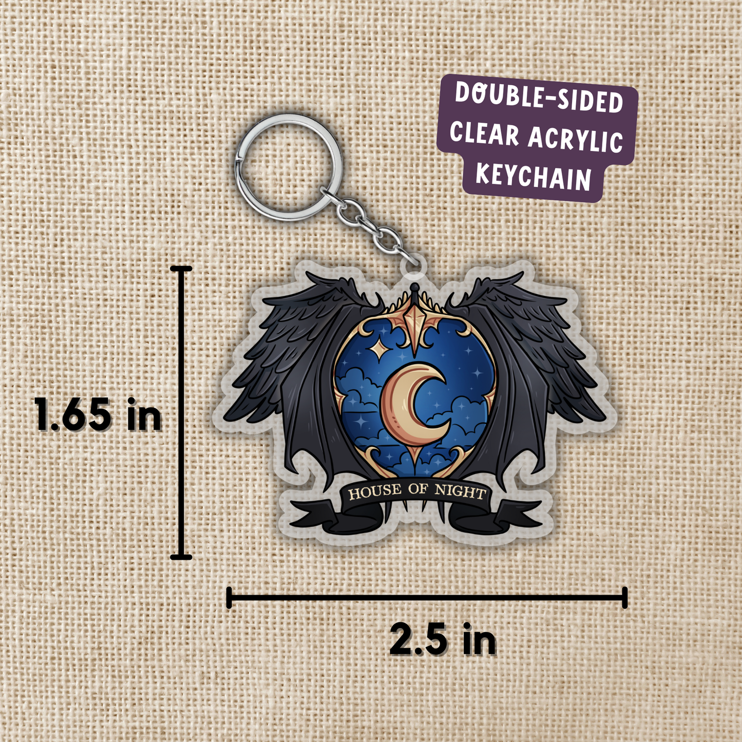 House Of Night Keychain | Crowns Of Nyaxia