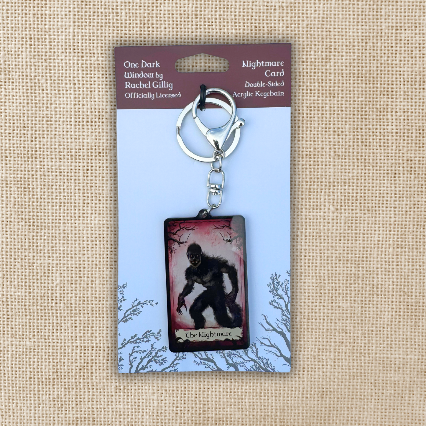 The Nightmare Card Keychain | One Dark Window Inspired