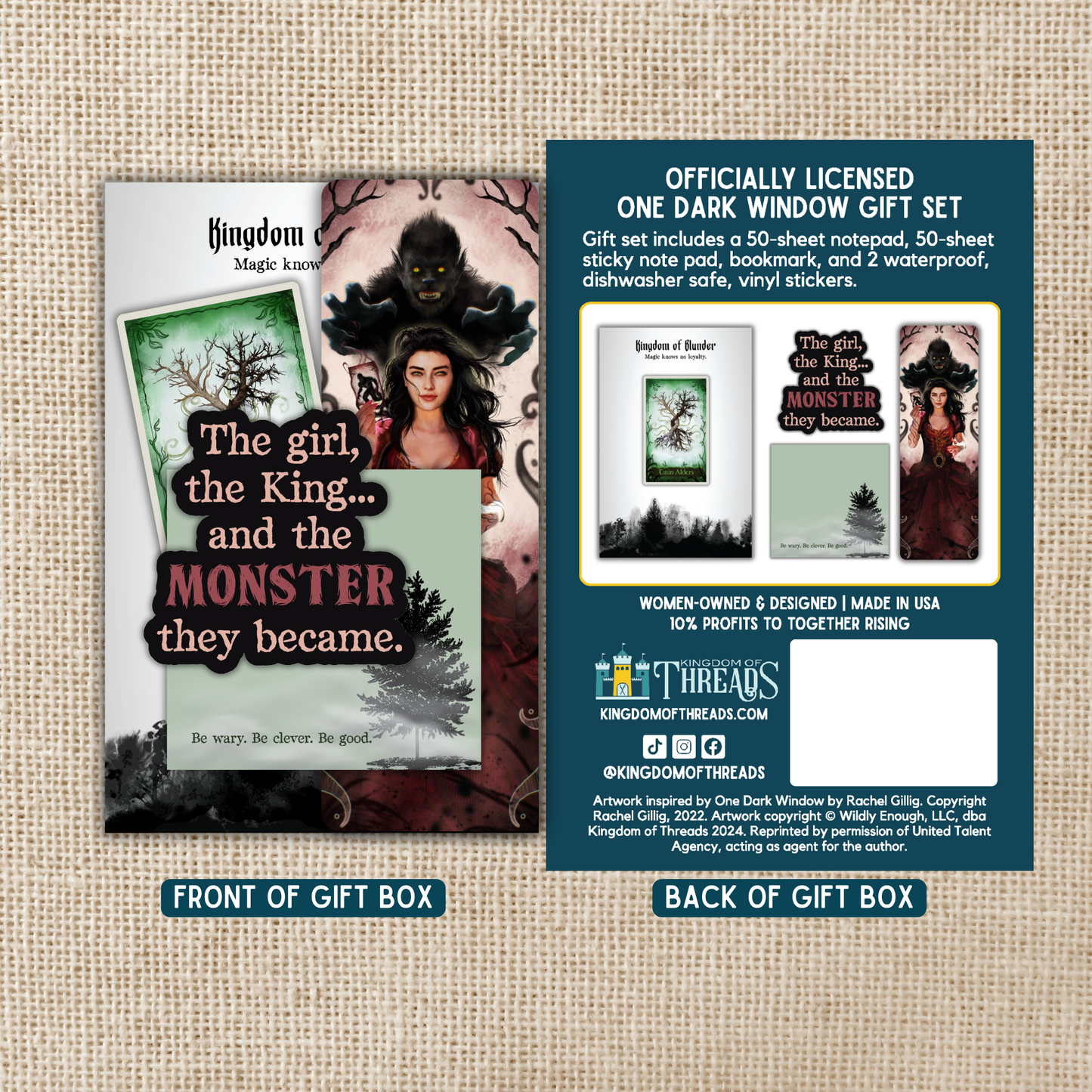 One Dark Window Stationery Gift Set