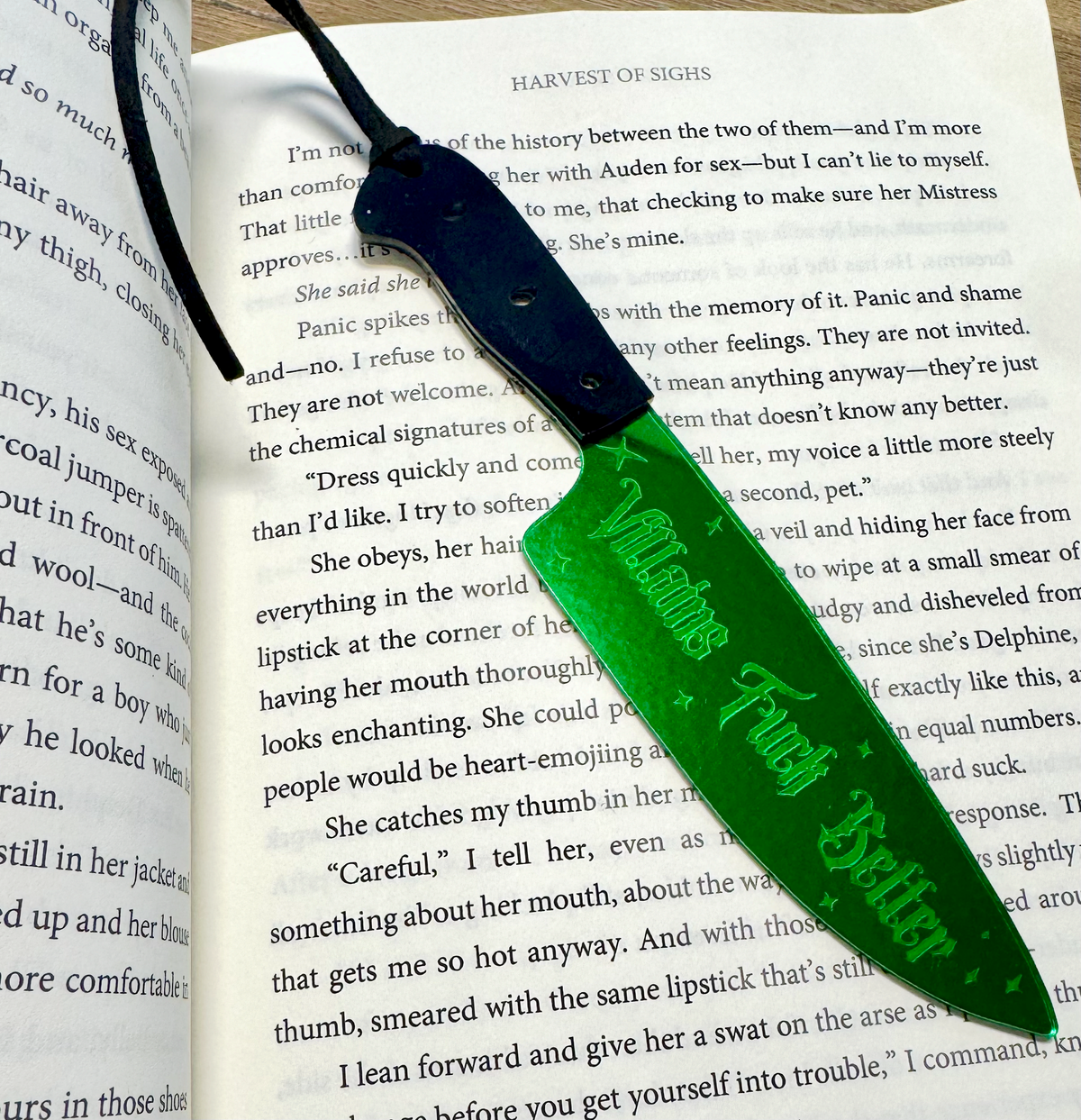 Villains Fuck Better - Mirrored Knife Bookmark