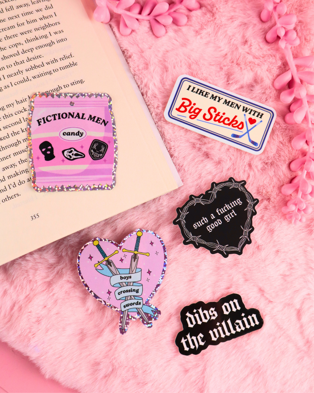 Fictional Men Candy Vinyl Bookish Waterproof Sticker