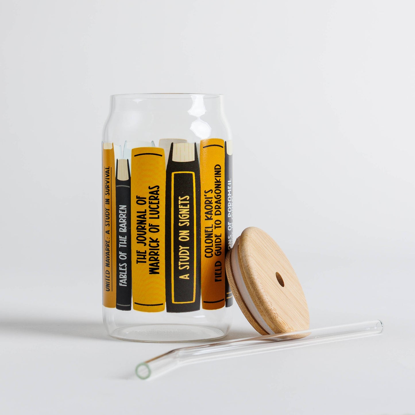 Navarre Library Glass Can Cup | Fourth Wing