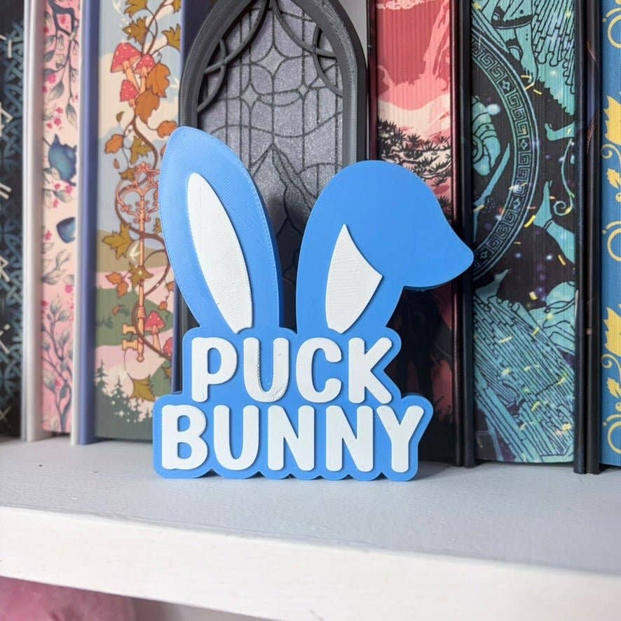 Puck Bunny Shelf Sign