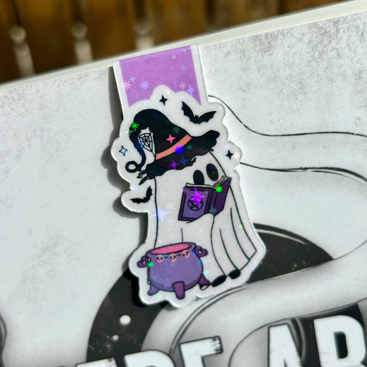 Witchy Ghost Magnetic Bookmark