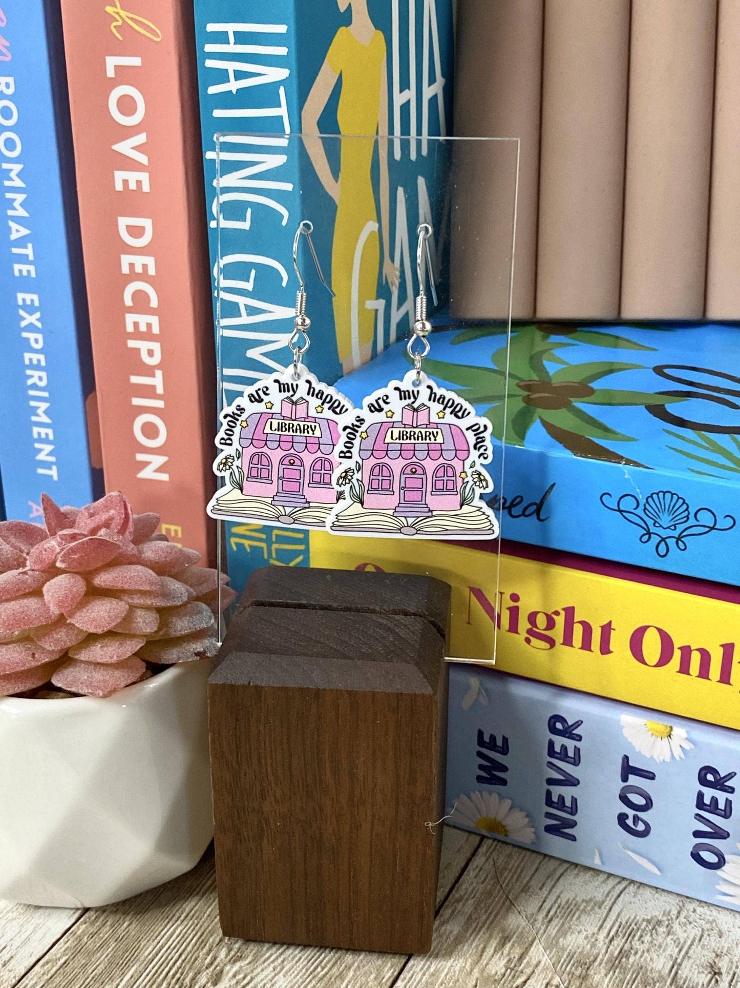 Book and Reading Themed Earrings for Book Lovers