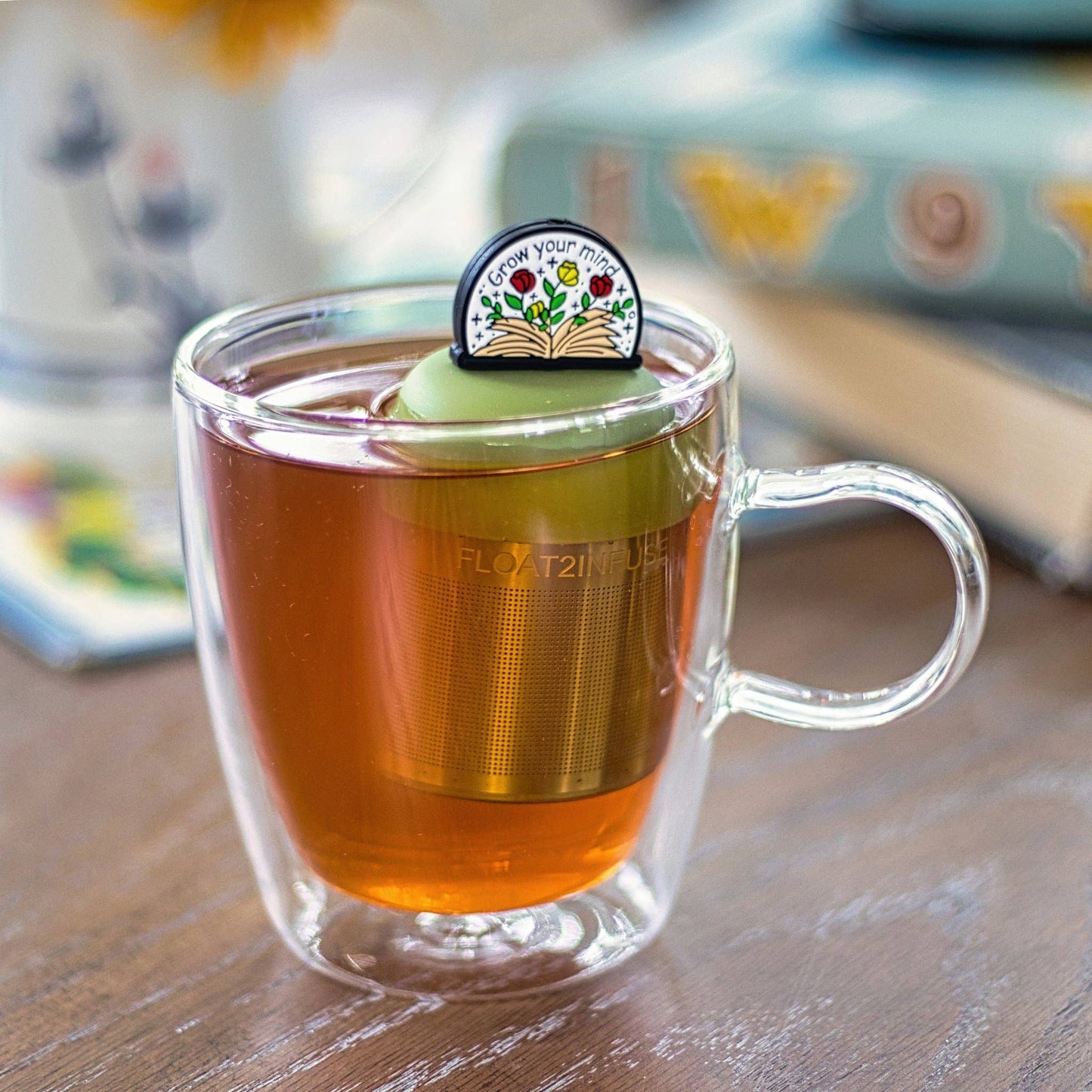 Open Your Mind | Floating Tea Infuser | Green Base | BookTok
