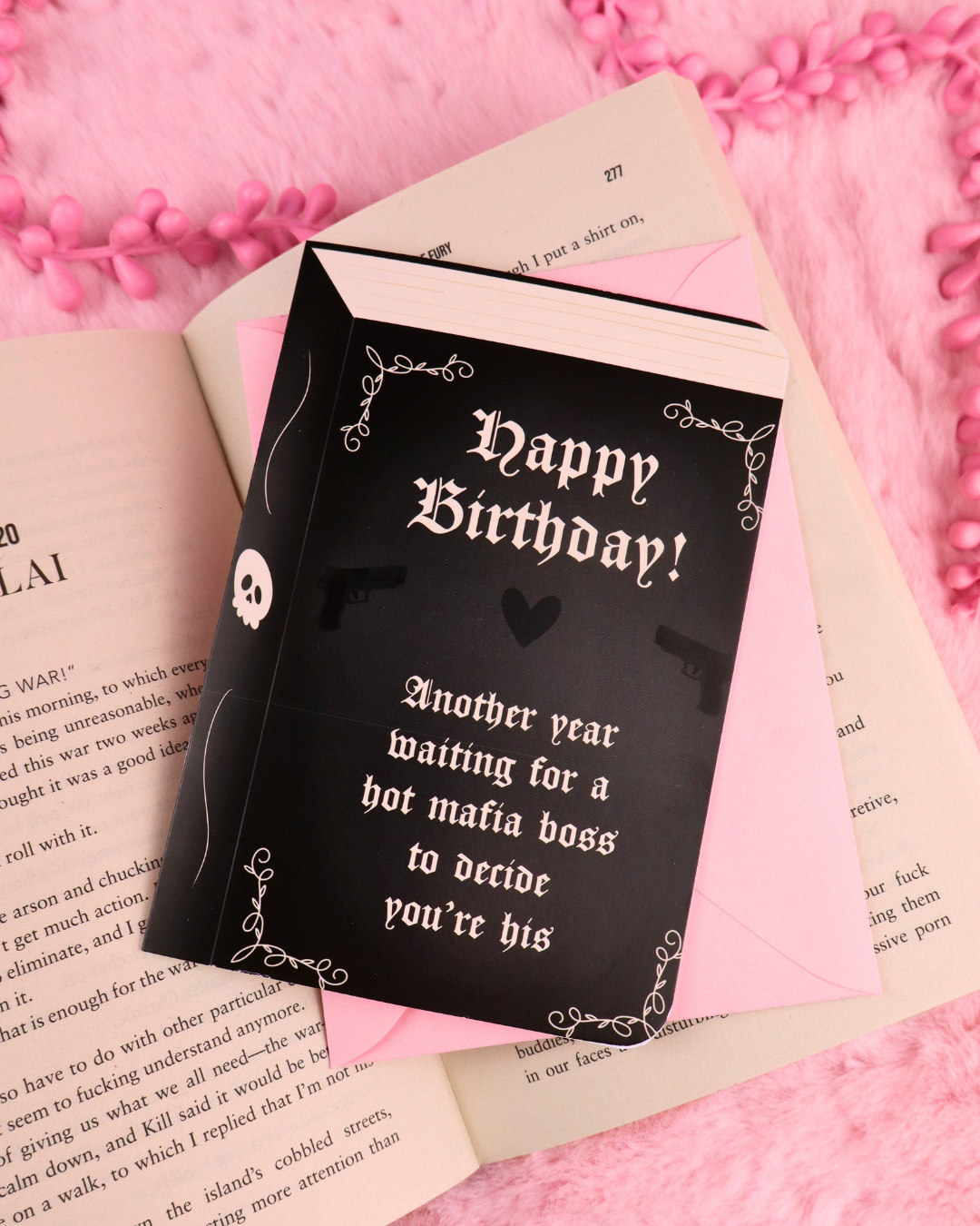 Mafia Boss Bookish Birthday Card