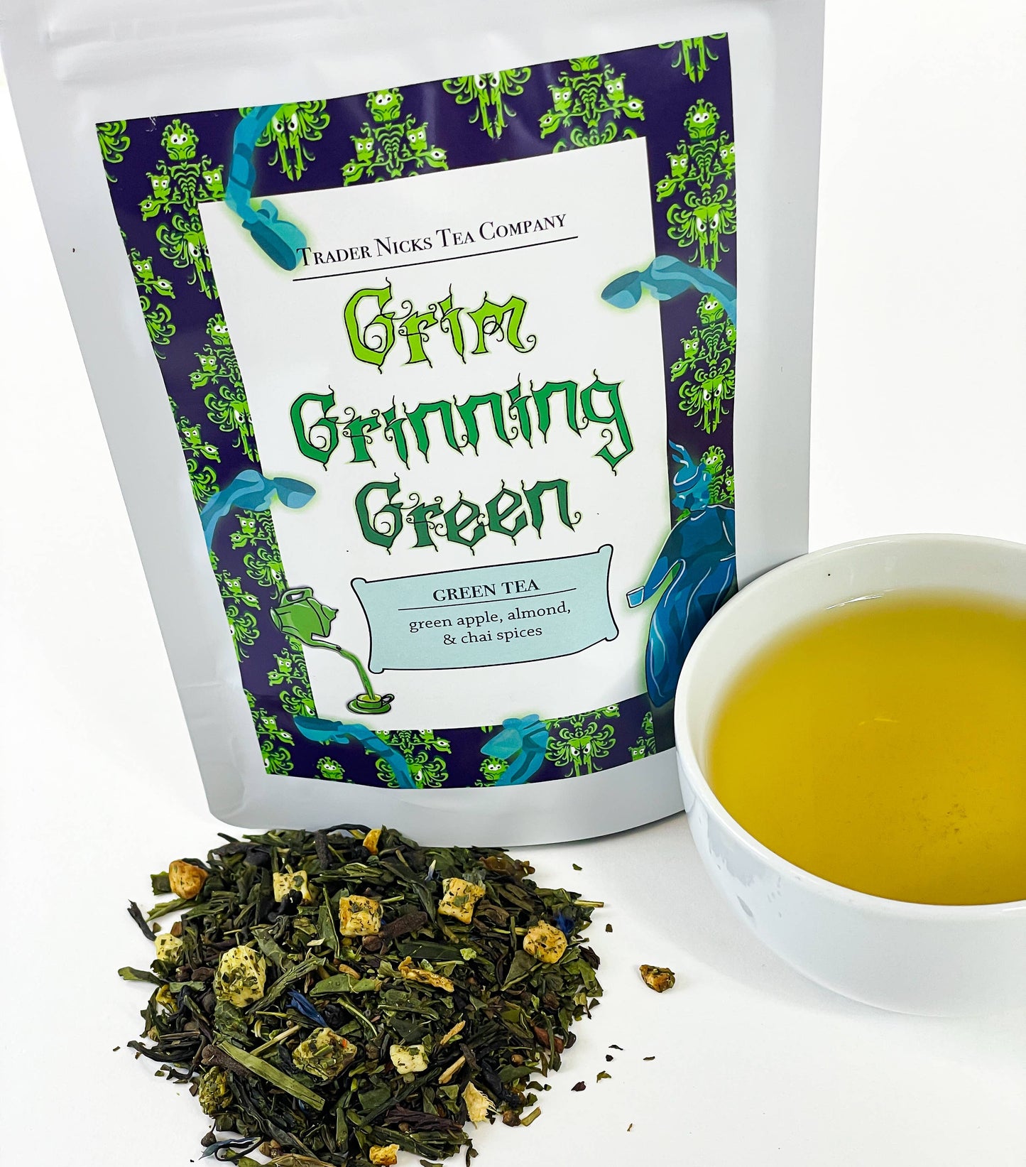 Grim Grinning Green Spiced Apple Green Tea