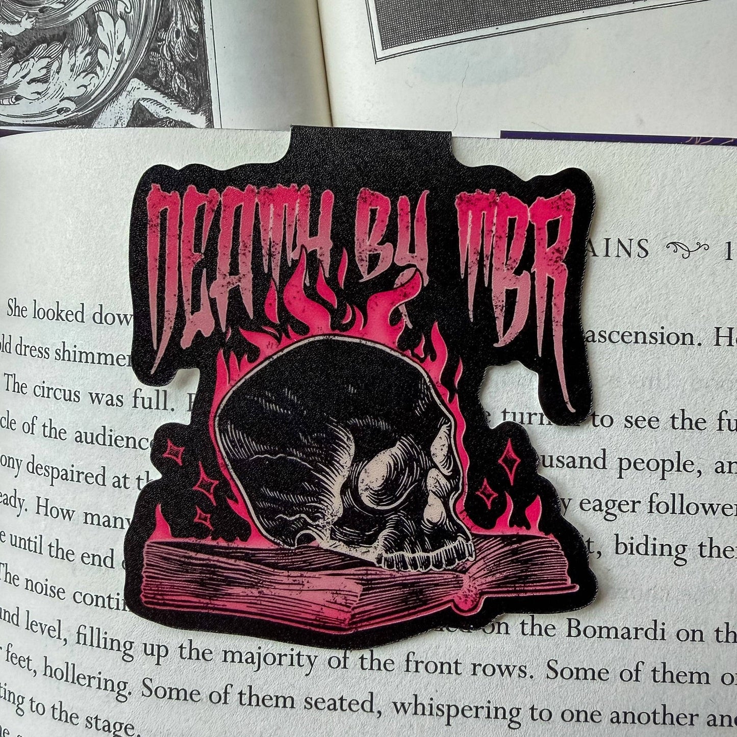 Death By TBR Magnetic Bookmark Book Lover Gift Bookish
