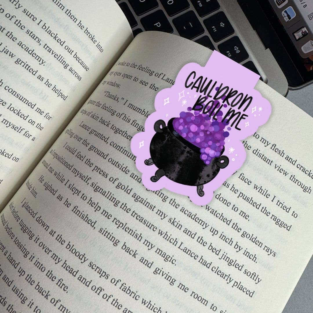 Cauldron Boil Me Magnetic Bookmark
