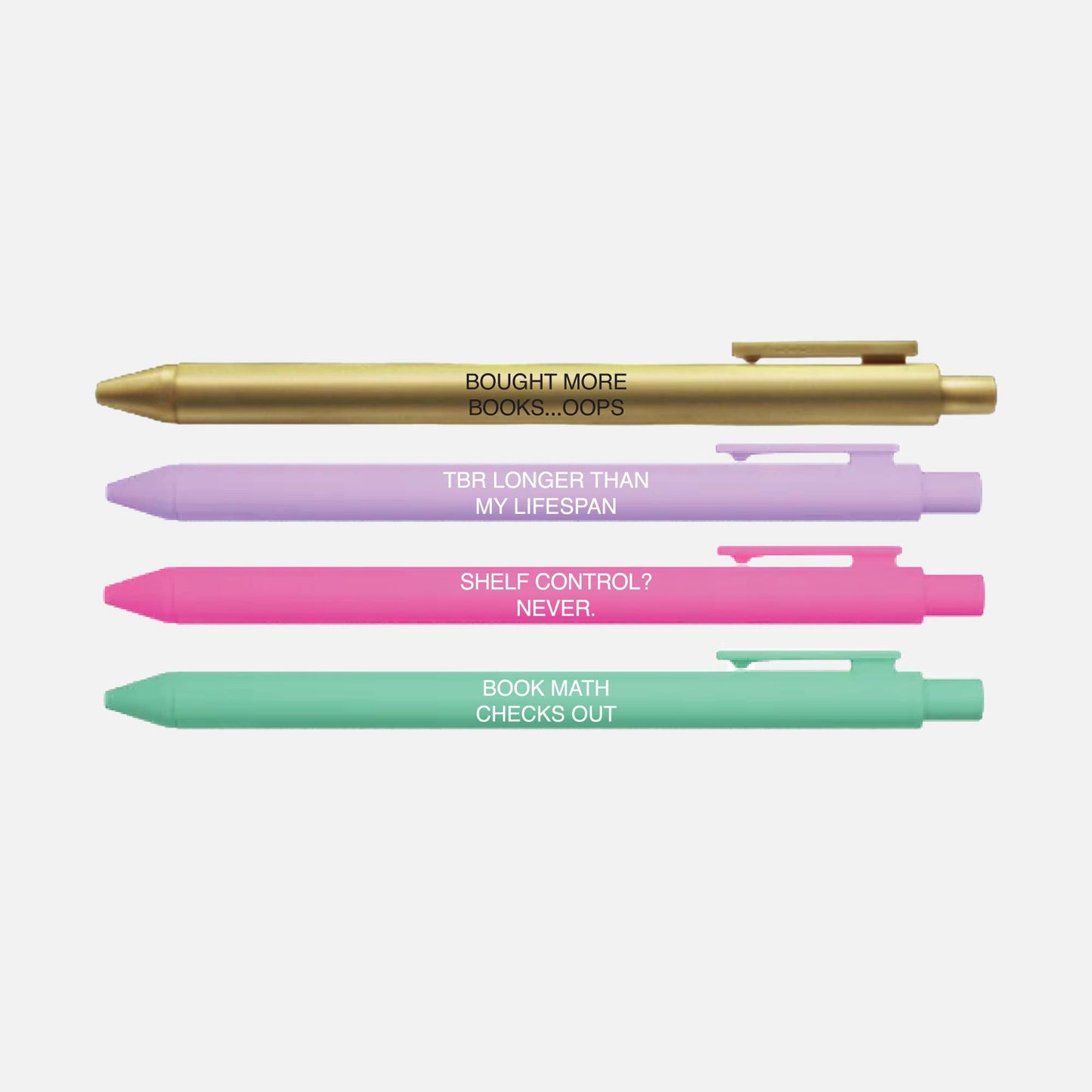 Reader Problems Pen Set – Funny Book Lover Gift