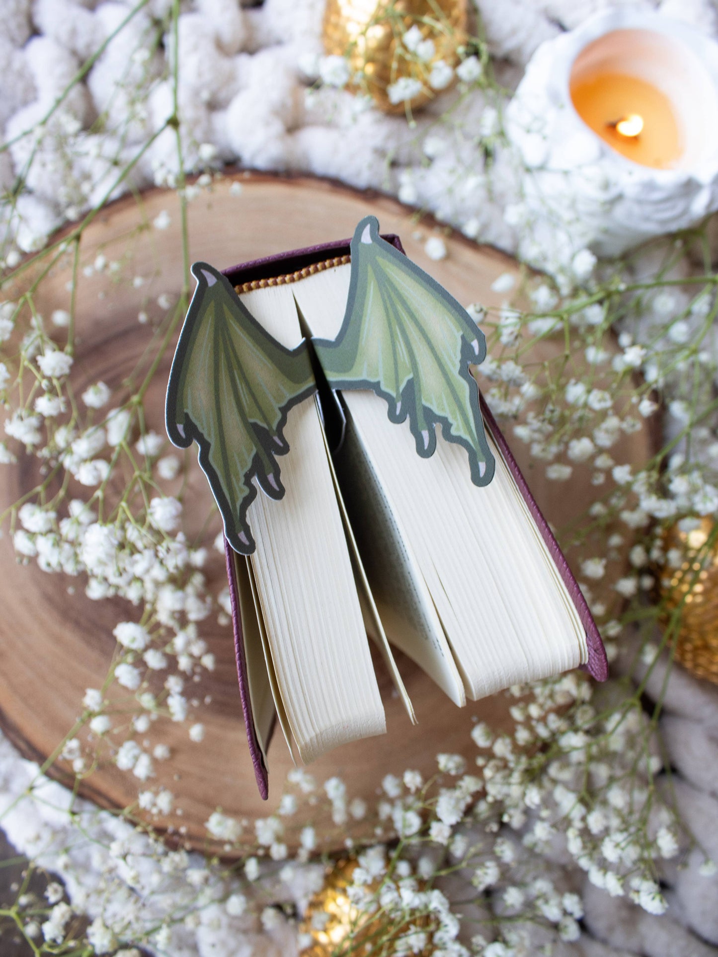 3D Dragon Wings Die-Cut Bookmark