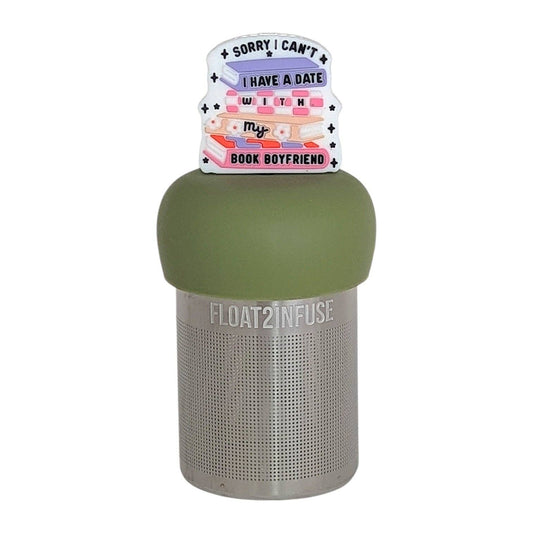 Book Boyfriend | Floating Tea Infuser | Green Base | White