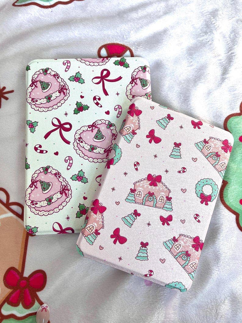 Gingerbread Christmas Kindle Case- Clear back