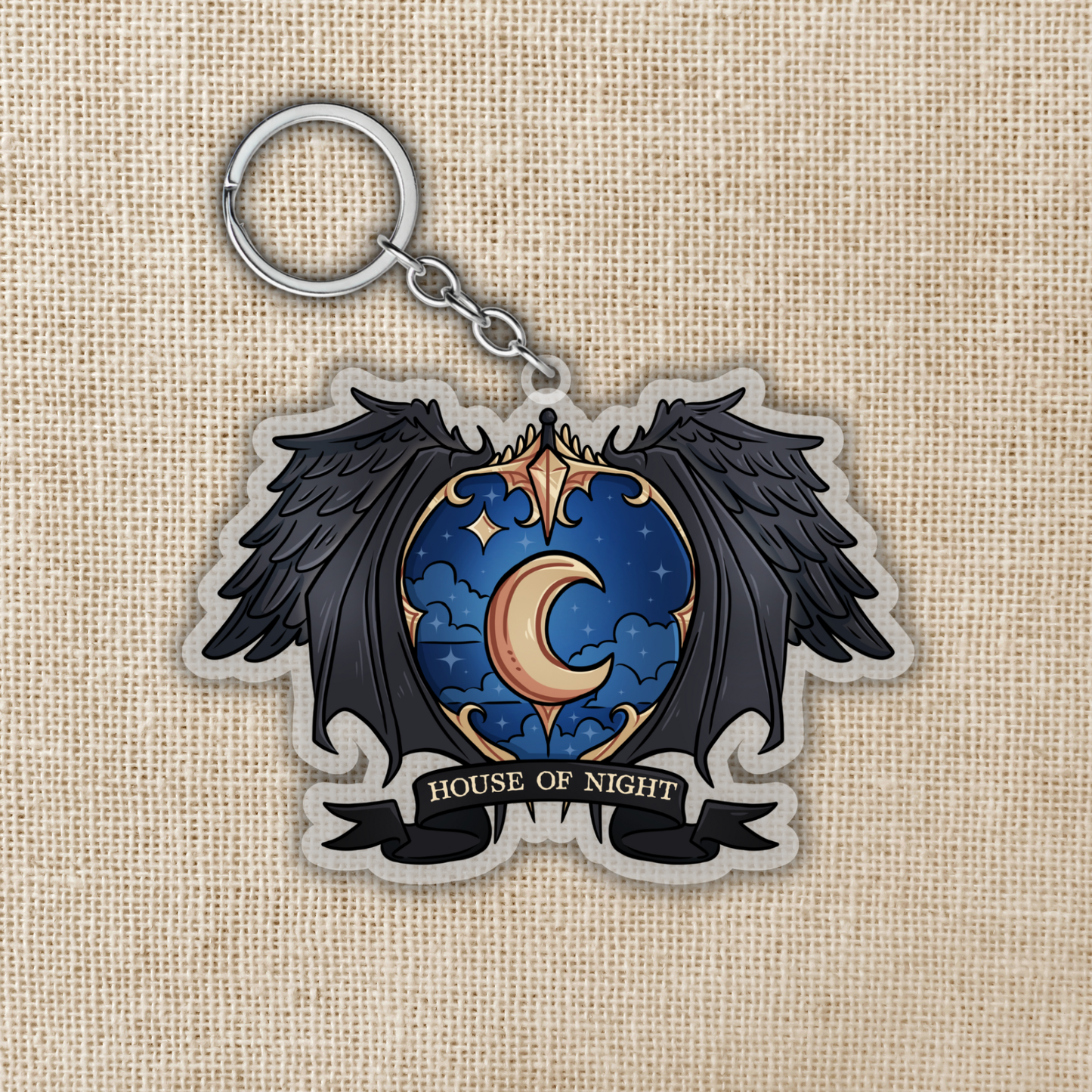 House Of Night Keychain | Crowns Of Nyaxia