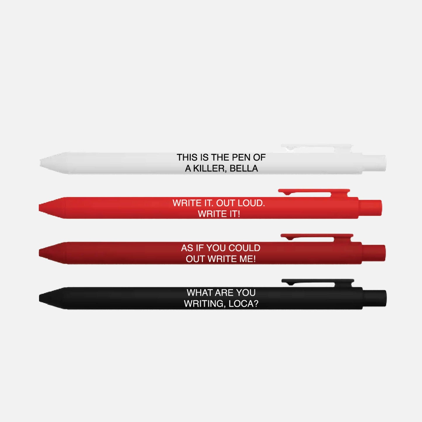 Hoa Hoa Season Pen Set – Set of 4 Black Ink Click Pens
