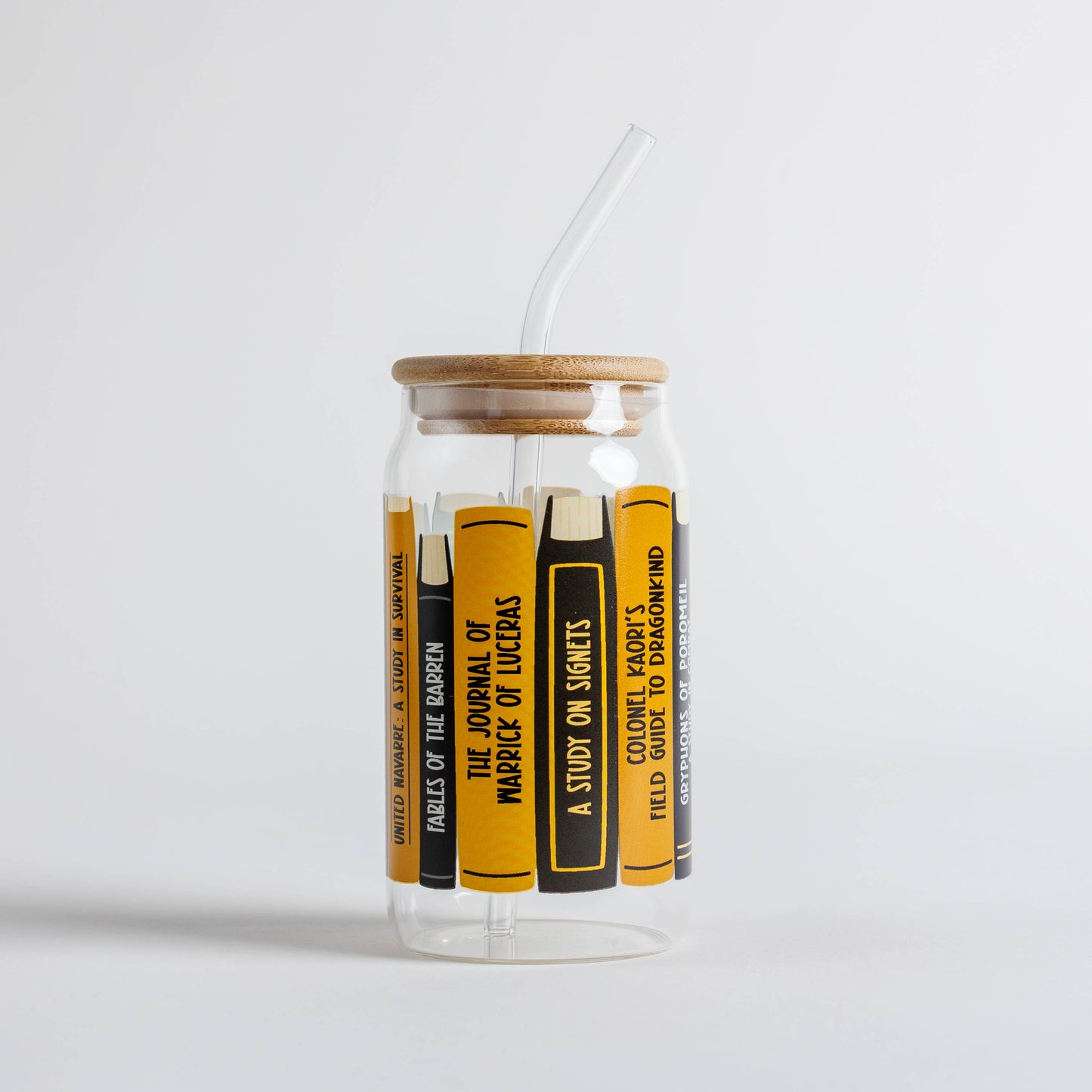 Navarre Library Glass Can Cup | Fourth Wing
