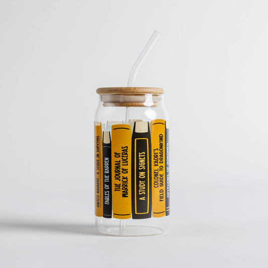 Navarre Library Glass Can Cup | Fourth Wing