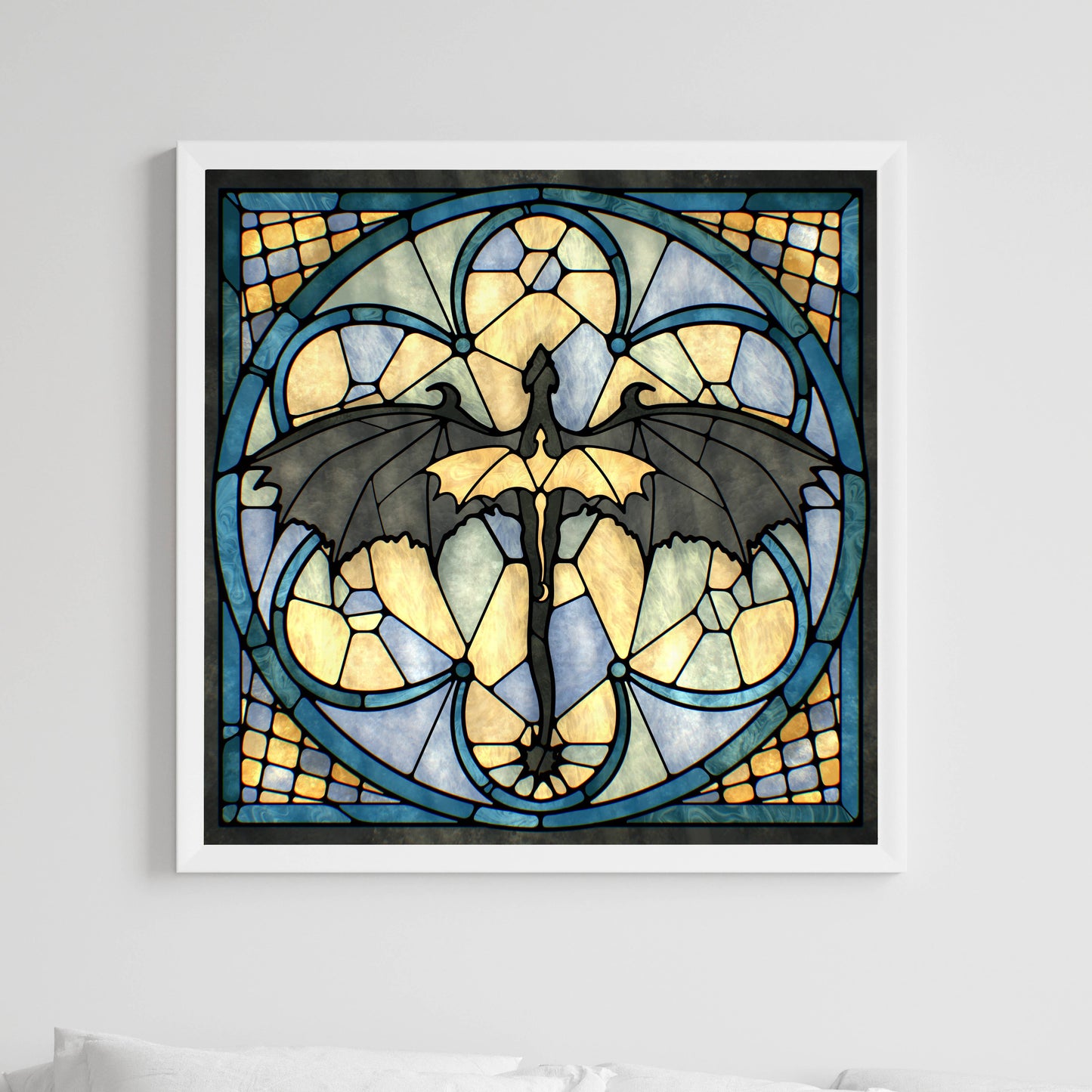 Tairn and Andarna Art Print 8x8