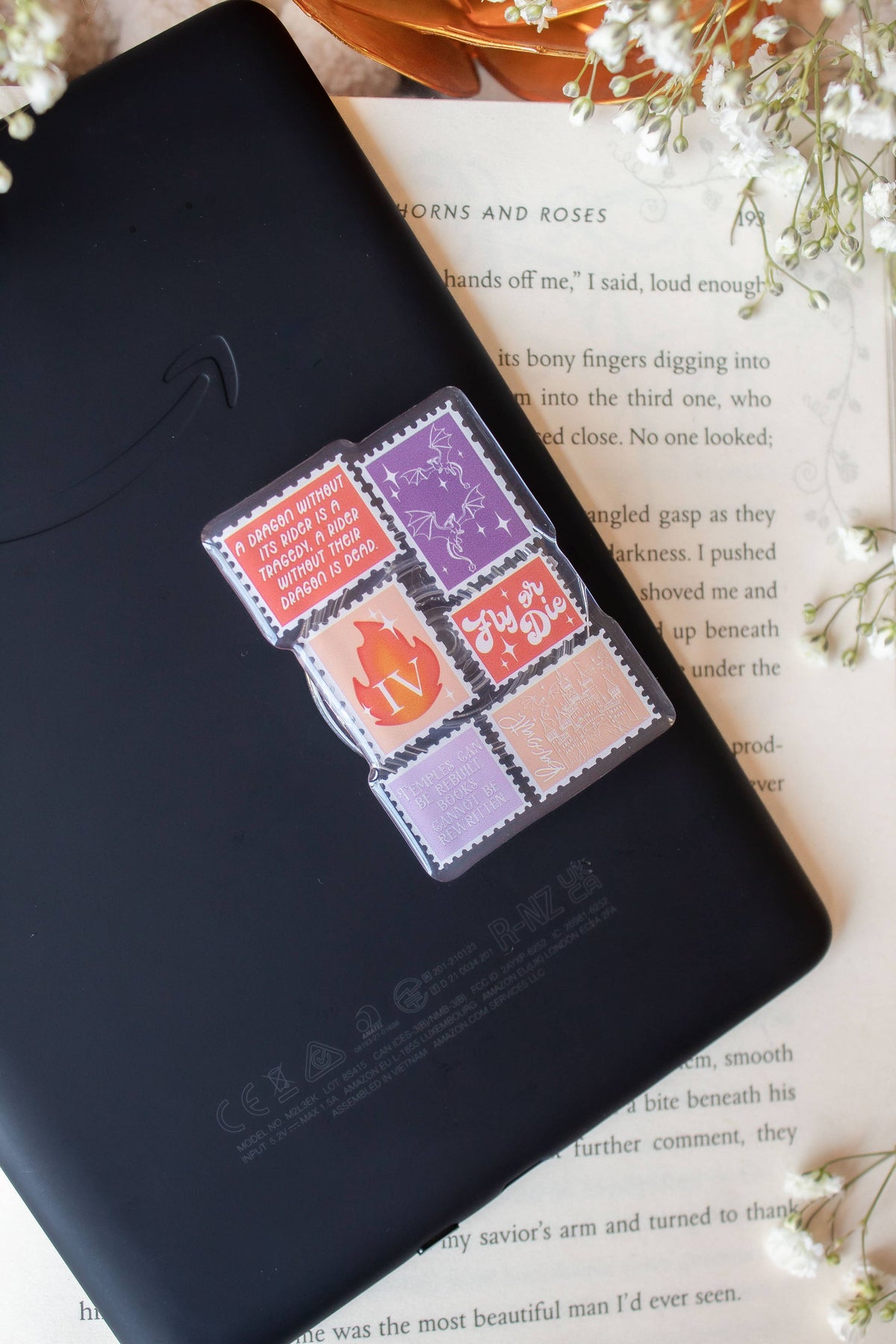Fourth Wing Stamps Kindle / Phone Grip