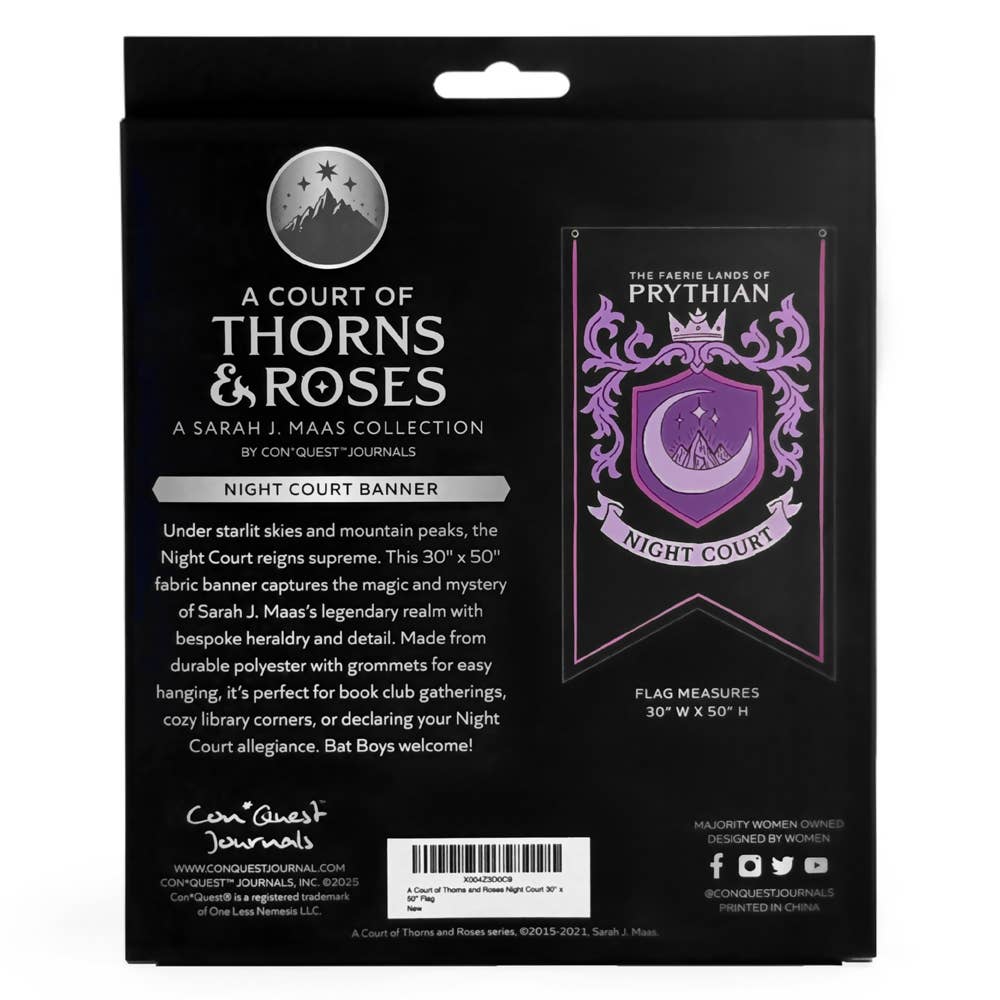 A Court of Thorns and Roses Night Court Banner (30'' x 50'')
