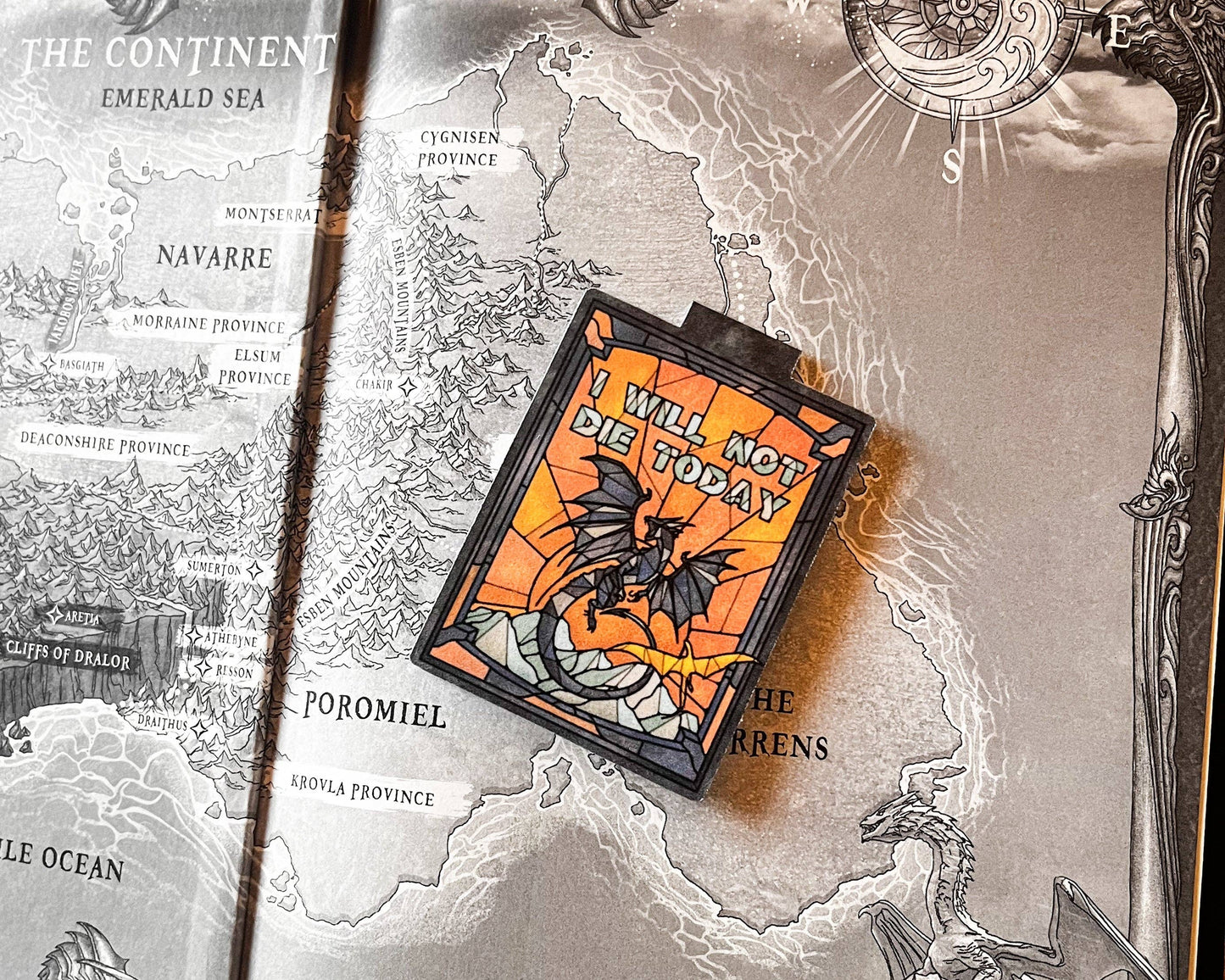 I will not die today Magnetic Bookmark - Fourth Wing