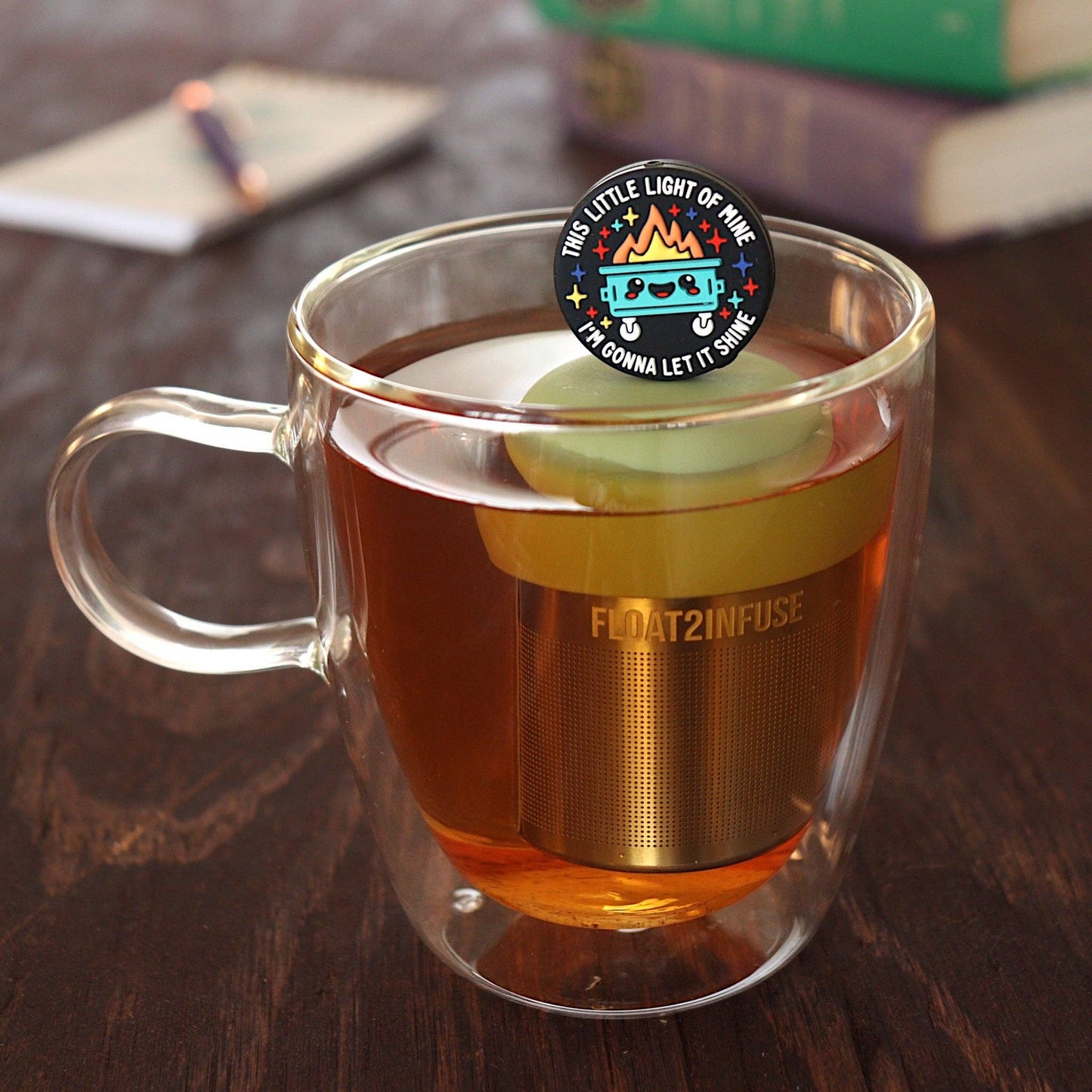 Dumpster Fire of Mine | Floating Tea Infuser | Green Base
