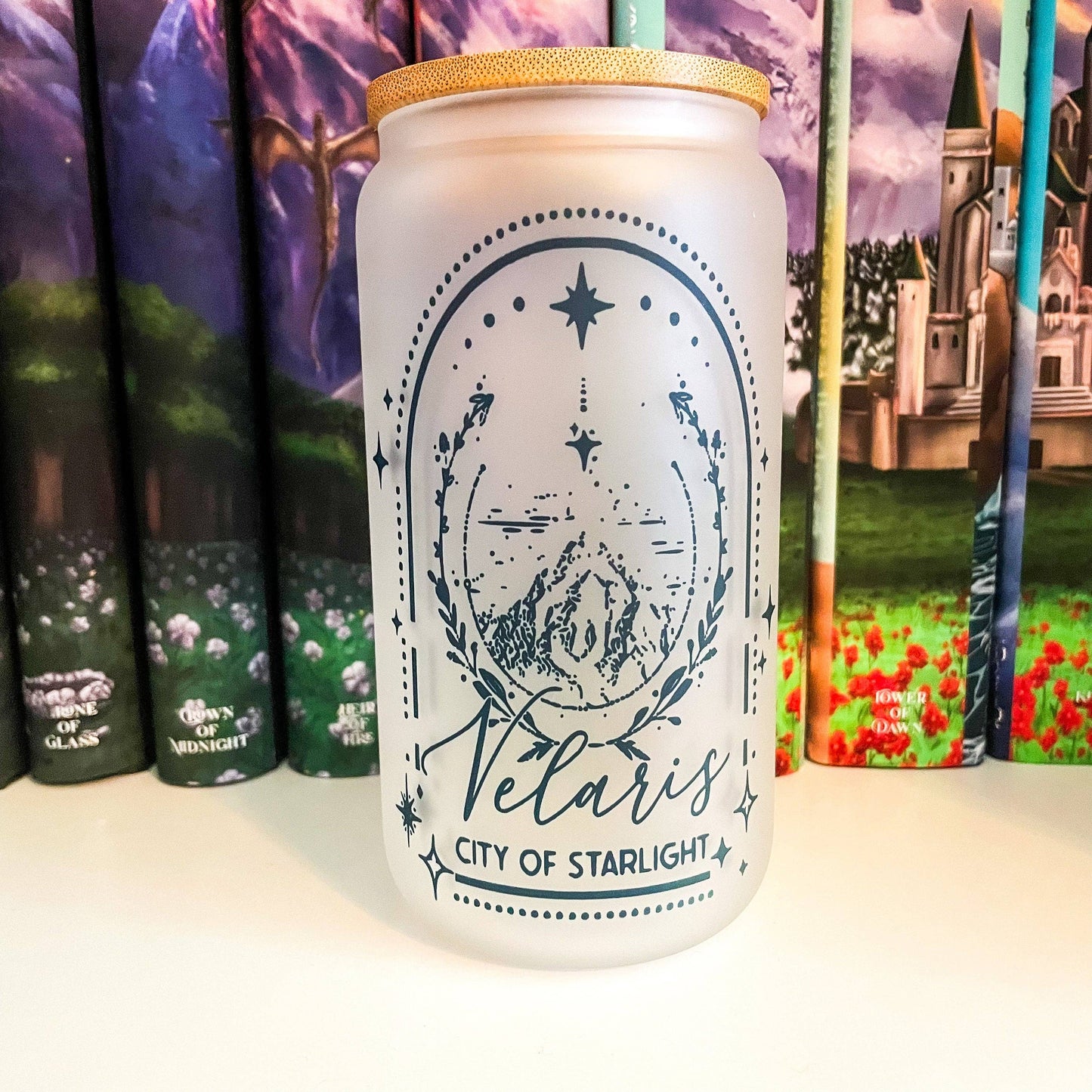 Velaris City of Starlight | Starfall | ACOTAR | Distressed Smut Cup | Iced Coffee Glass | Libbey Cup | ACOTAR | Water Glass | Coffee Mug Cup