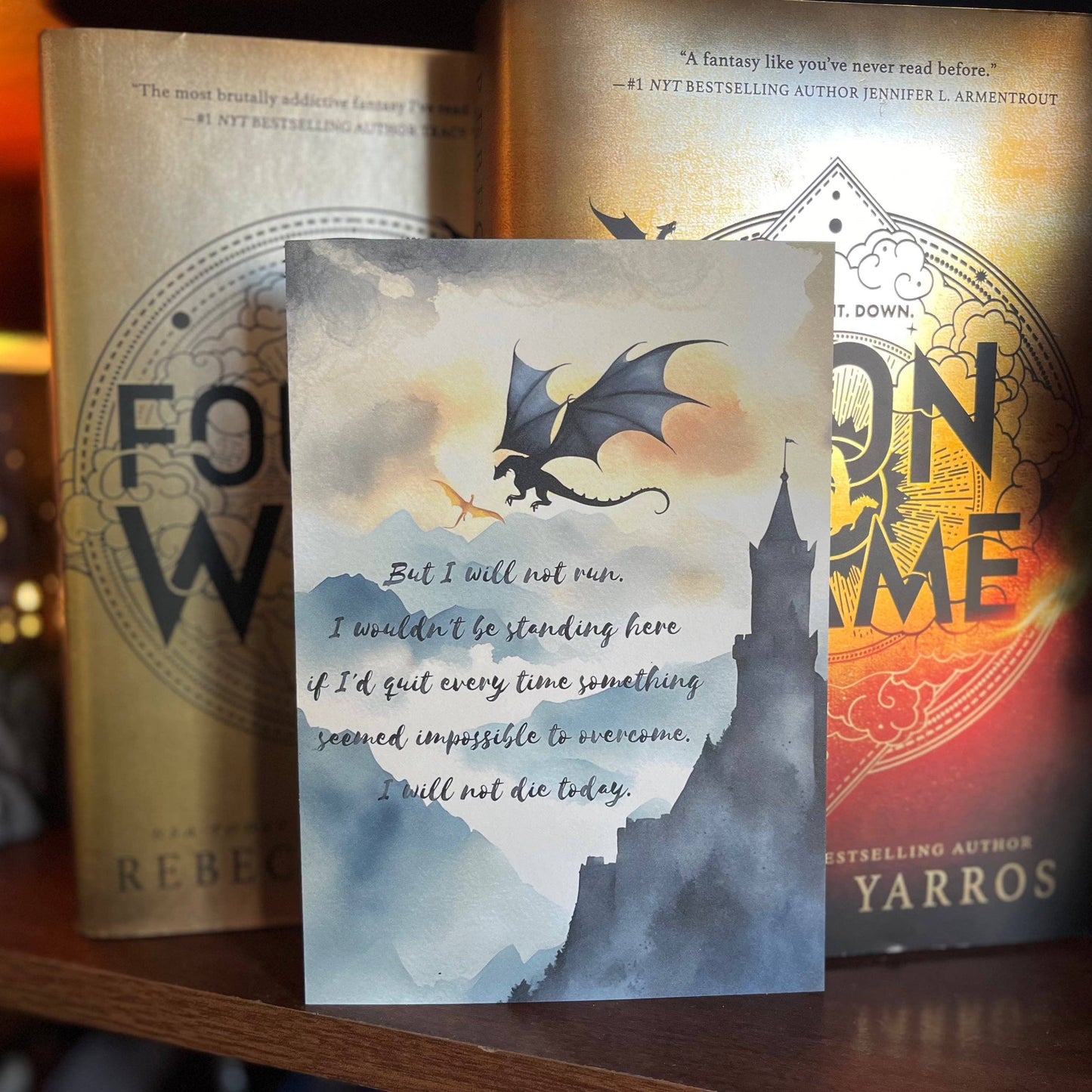 Flying Tain with quote 5x7 Bookish Art Print