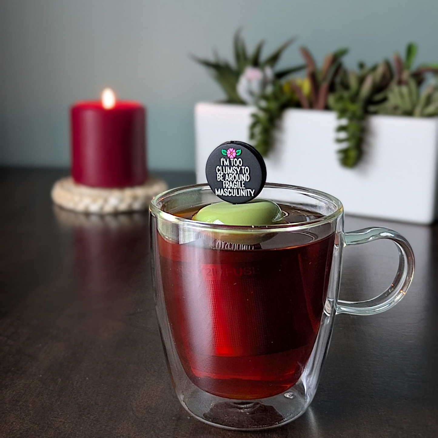 Too Clumsy | Floating Tea Infuser | Green Base | Black