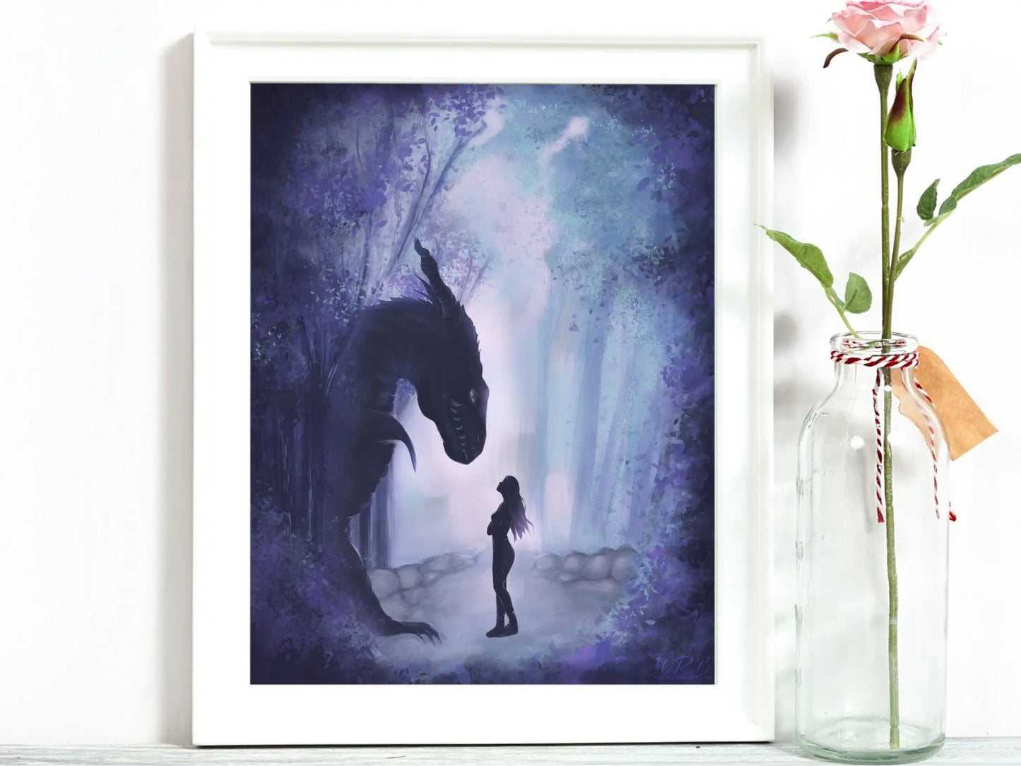 Violet & Tairn Print - Bookish Wall Art 