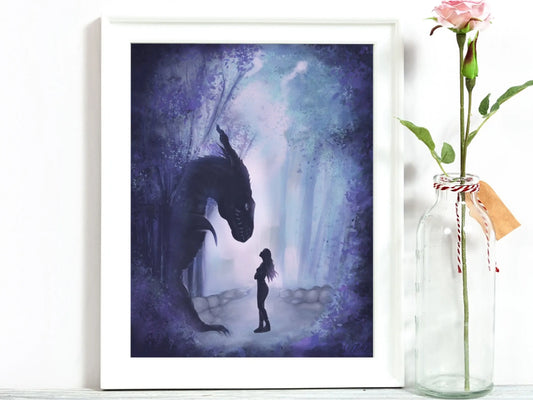 Violet & Tairn Print - Bookish Wall Art 