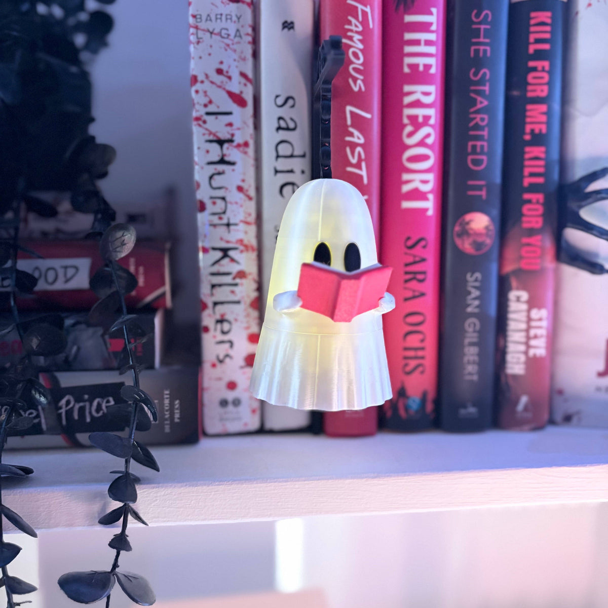Floating Ghost Tealight Holder Bookshelf Decor