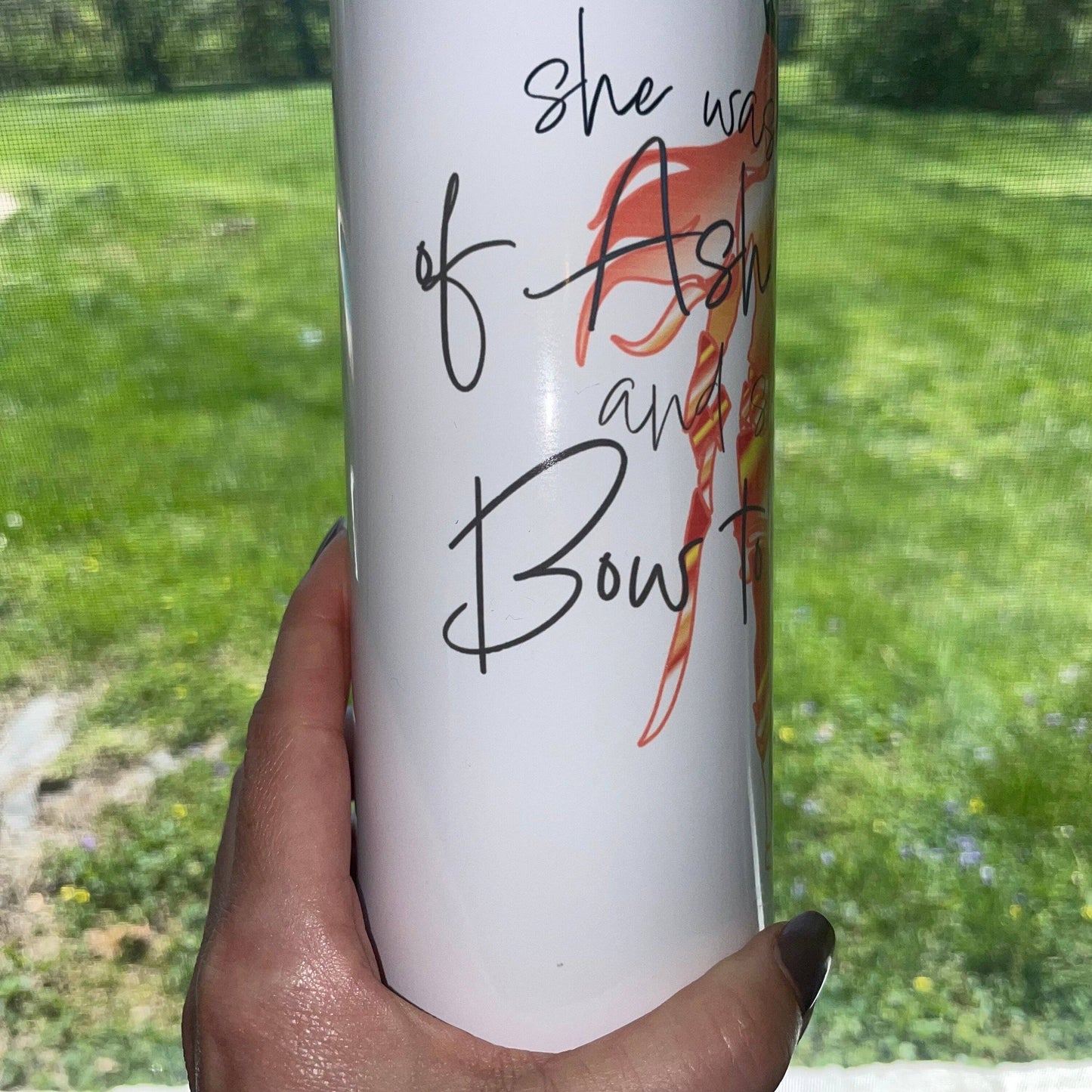 Throne of Glass | Aelin | Heir of Fire | Iced Coffee Mug | 20oz Skinny | Trendy Tumbler | Bookish Water Bottle | Coffee Mug | ToG Tumbler