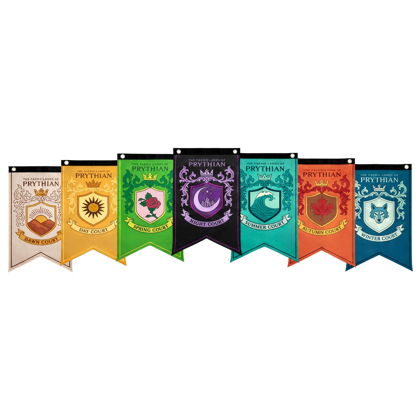 A Court of Thorns and Roses Banner Flag Set (12'' x 20'')