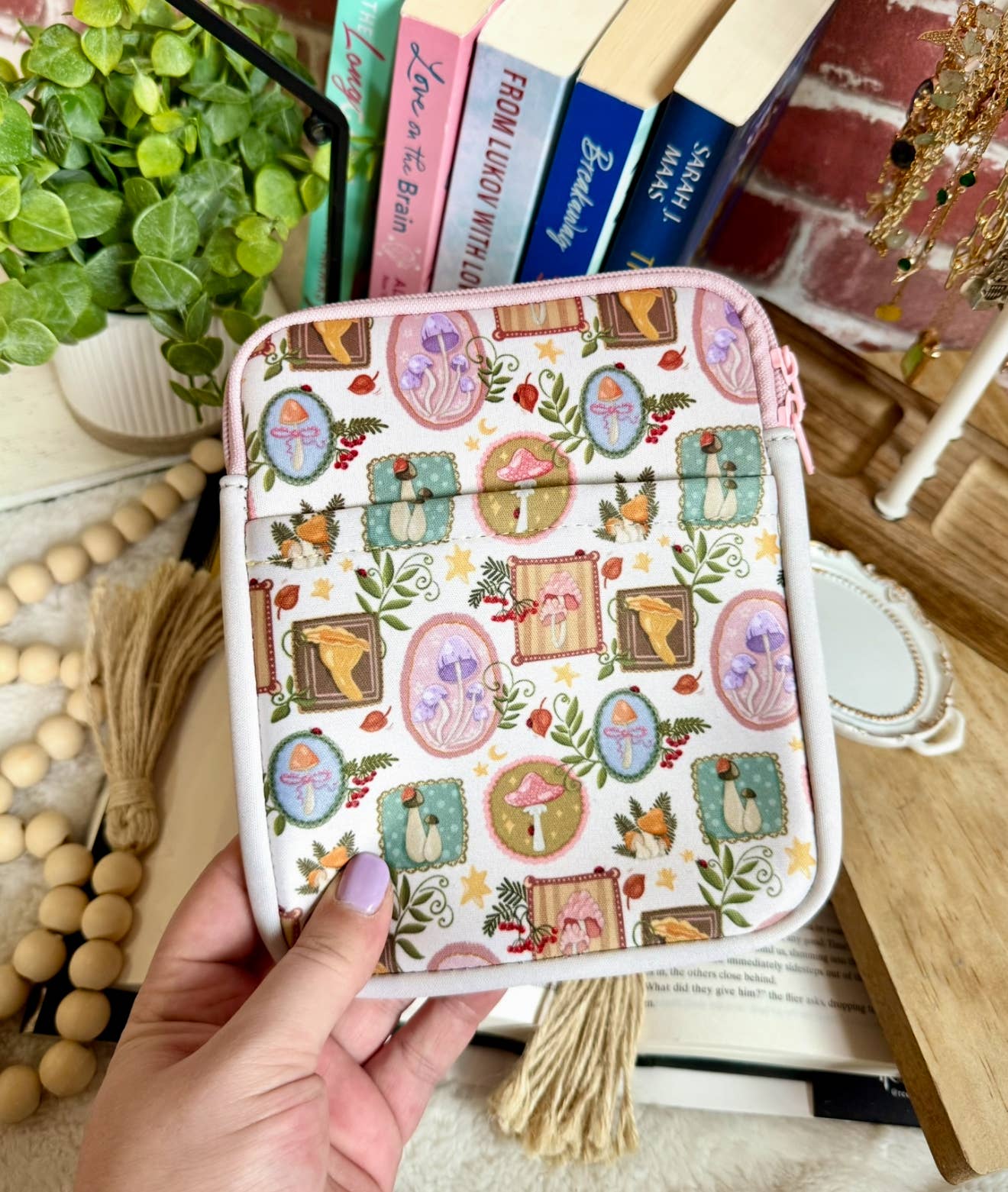 Mushroom Kindle Sleeve | Kindle Sleeve | Kindle Storage