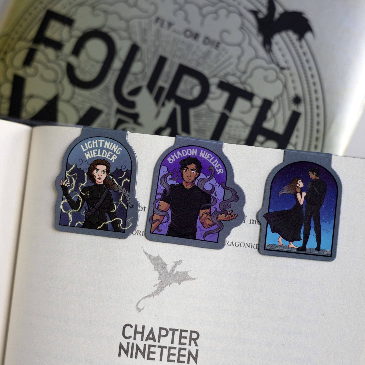 Xaden & Violet Magnetic Bookmark Set | Fourth Wing