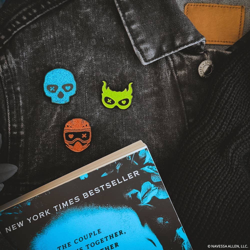 Into Darkness Series: Masked Men Enamel Pins (3-Pack)