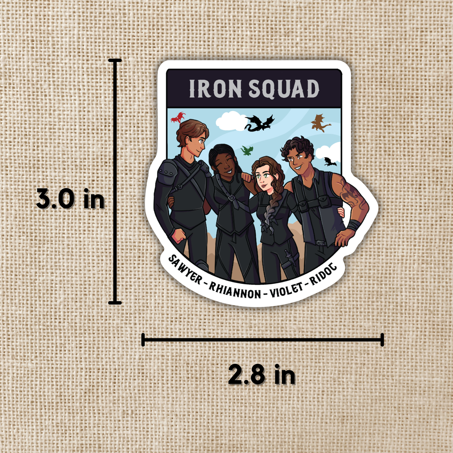 Iron Squad Sticker | Fourth Wing