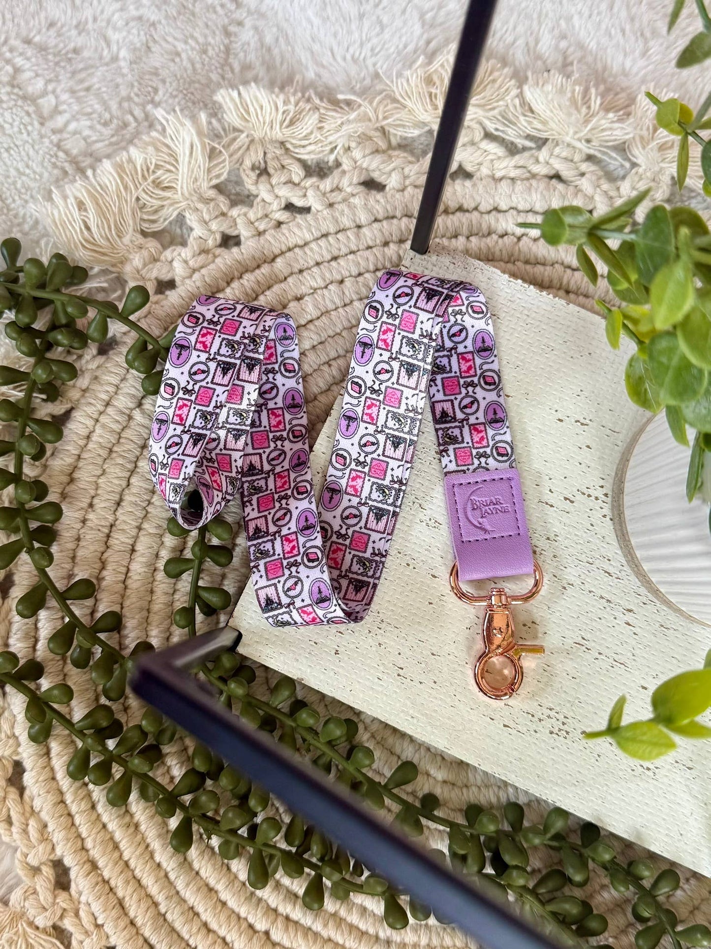 Purple Dragon Lanyard