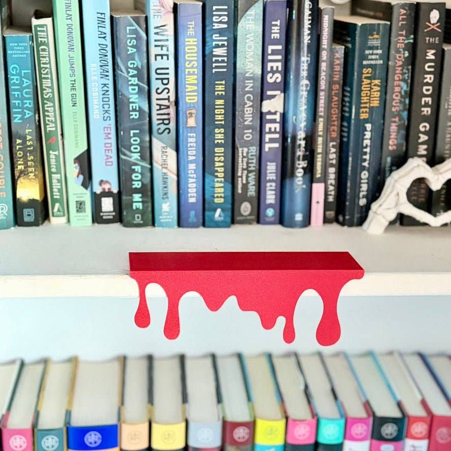 Bloody Bookshelf Drips Decor