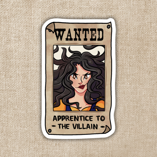 Evie Wanted Poster Sticker | Assistant to the Villain