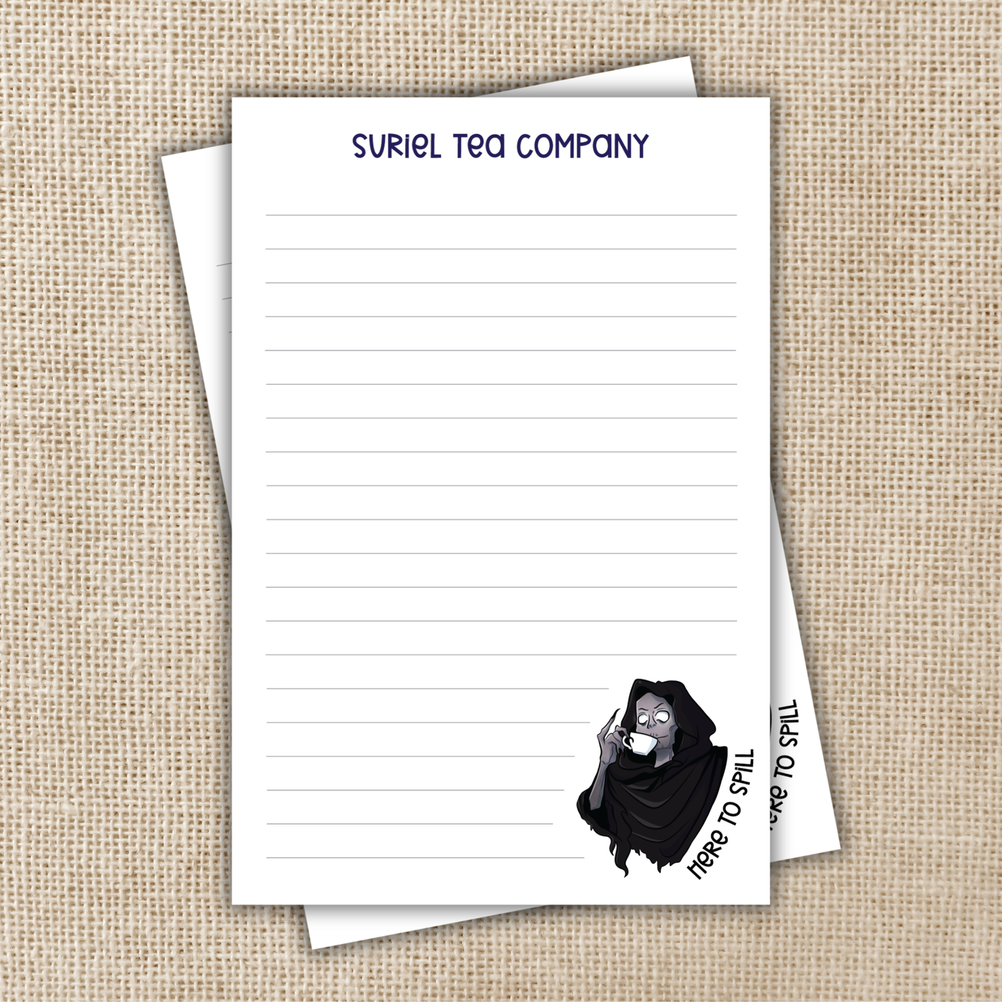 Suriel Tea Company Notepad | ACOTAR Sarah J Maas