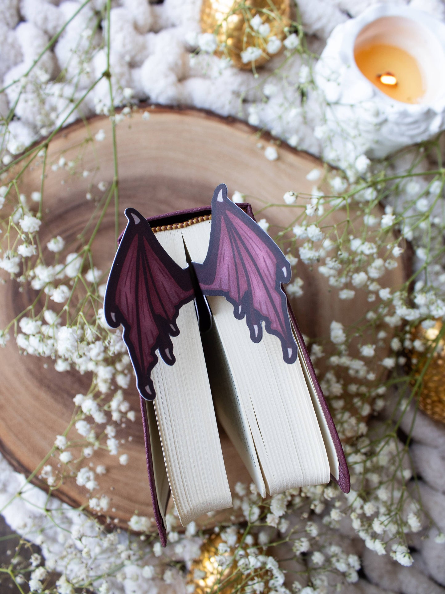 3D Dragon Wings Die-Cut Bookmark