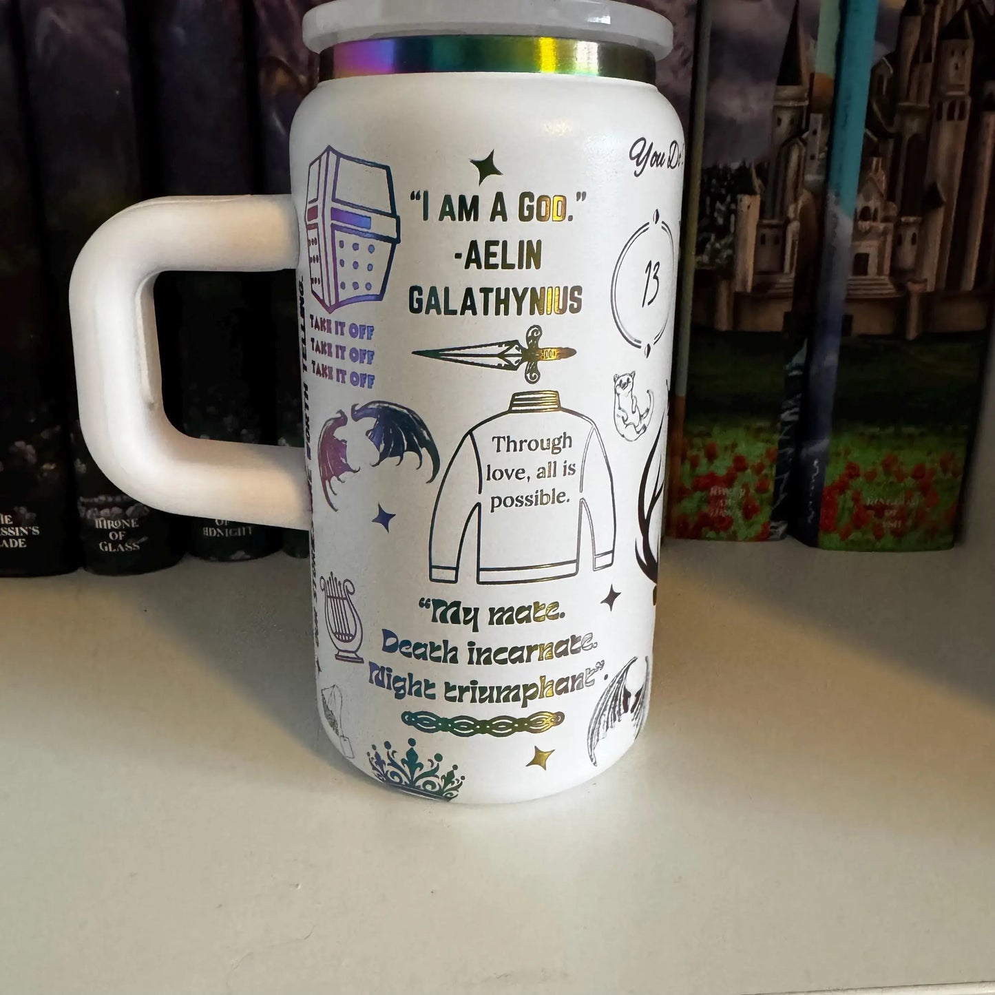 ACOTAR Engraved Tumbler, SJM Bookish Cup