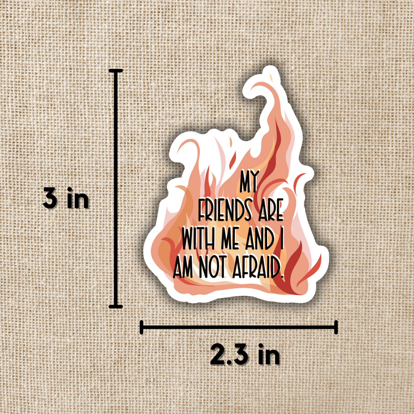 Lehabah I Am Not Afraid Sticker | Crescent City Book Series