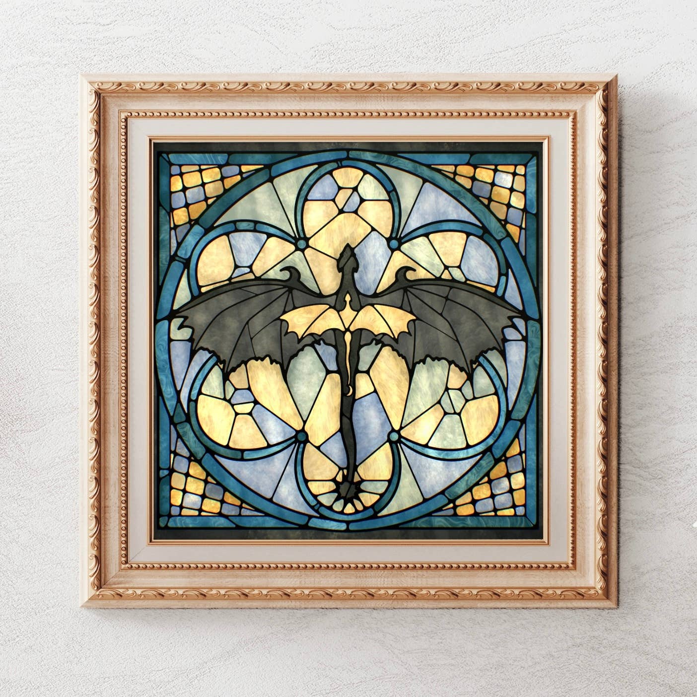 Tairn and Andarna Art Print 8x8