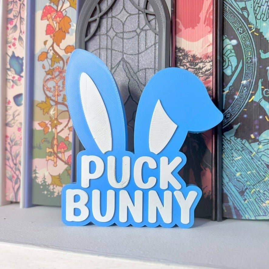 Puck Bunny Shelf Sign