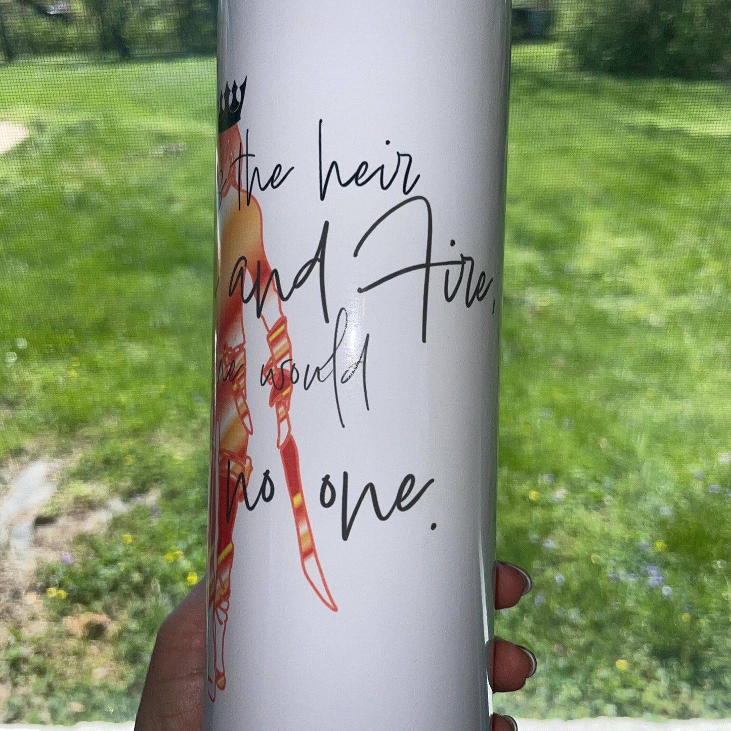 Throne of Glass | Aelin | Heir of Fire | Iced Coffee Mug | 20oz Skinny | Trendy Tumbler | Bookish Water Bottle | Coffee Mug | ToG Tumbler